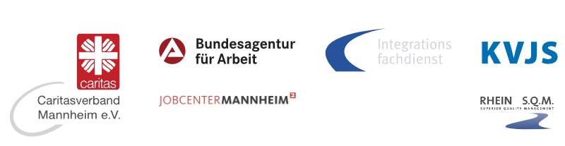Kooperationspartner: Caritasverband Mannheim, Bundesagentur für Arbeit, Jobcenter Mannheim, Integrationsfachdienst, KVJS